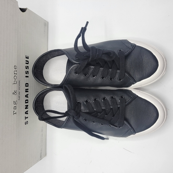 NWB Rag and Bone lace up black leather size 5 - Picture 7 of 12
